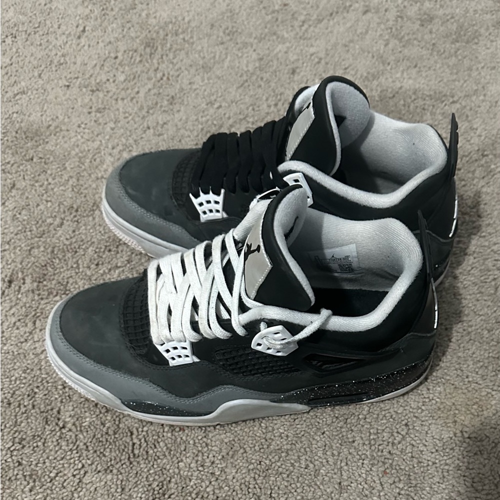 Jordan Black and Gray Sneakers with Cushioned Sole